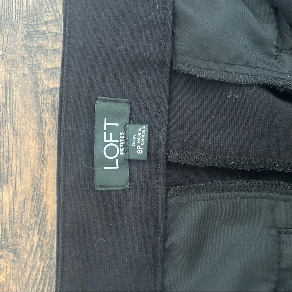 LOFT Black Wide Leg Women's Pants - Picture 4 of 11